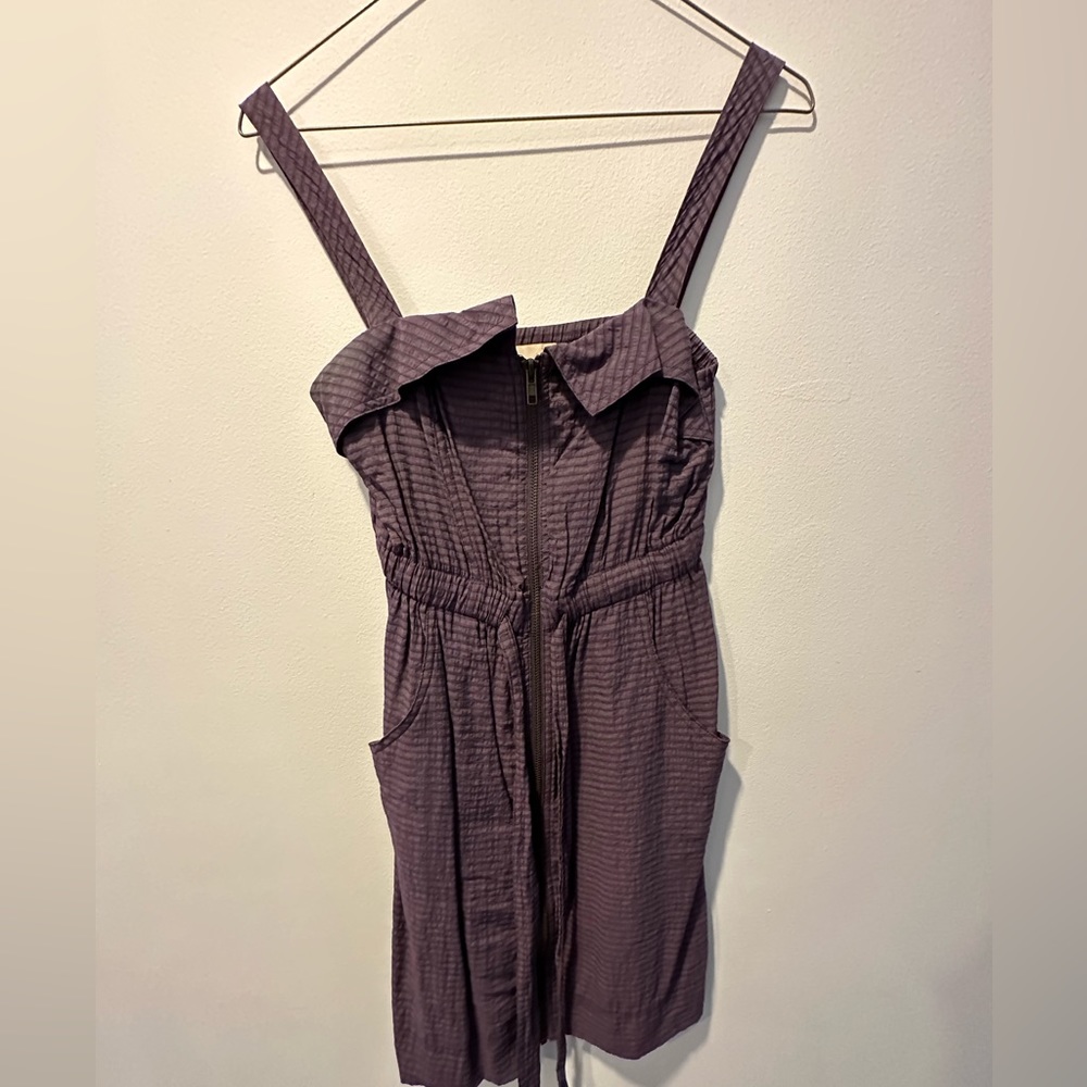 Purple Dress with Zipper front